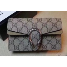 Gucci Dionysus Super Mini Shoulder Bag 476432 GG Canvas Taupe