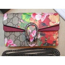 Gucci Dionysus Super Mini Shoulder Bag 476432 GG Canvas Blooms Print