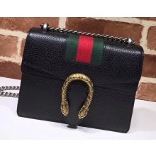 Gucci Dionysus Mini Shoulder Bag 421970 Leather Black Web