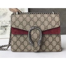 Gucci Dionysus Mini Shoulder Bag 421970 GG Canvas Date Red