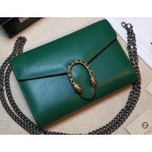 Gucci Dionysus Mini Chain Wallet Bag 401231 Leather Green