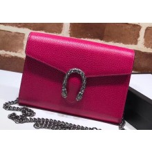 Gucci Dionysus Mini Chain Wallet Bag 401231 Leather Fuchsia