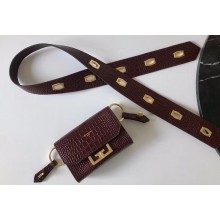 Givenchy Nano Eden Bag in Crocodile-effect Leather Burgundy