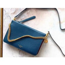 Givenchy Cross3 Bag in Grained Leather and Suede Blue/Burgundy 2020