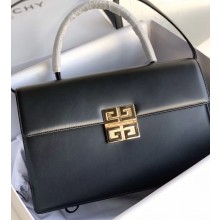 Givenchy Vintage Leather Shoulder Large Bag Black