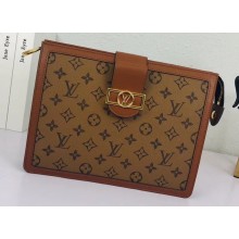 Louis Vuitton Monogram Reverse Canvas Dauphine Clutch Bag