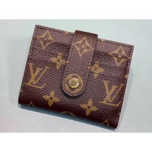 Louis Vuitton Monogram Canvas 12 Card Holder M61731 Black