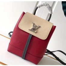 Louis Vuitton Lockme Backpack Mini Bag Beige/Red