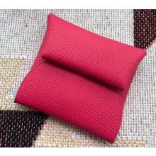 Hermes Bastia Change Purse in Epsom Leather Fuchsia