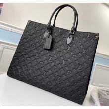 Louis Vuitton Monogram Empreinte Onthego Tote Bag GM Black