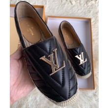 Louis Vuitton Chevron Espadrilles Black 2020