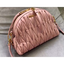 Miu Miu Matelassé Leather Shoulder Bag 5BH092 Pink