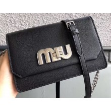 MIU MIU LADY LEATHER BAG 5BH077 BLACK