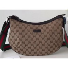 Gucci GG Canvas Messenger Bag 181092 Coffee