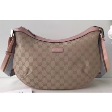 Gucci GG Canvas Messenger Bag 181092 Beige/Pink