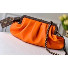 Louis Vuitton Boursicot EW Pouch Bag M45229 Leather Orange/Green 2020