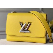 Louis Vuitton Epi Leather Twist MM Bag Vert Acide Yellow 2020