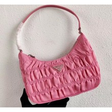 Prada Nylon and Saffiano Leather Mini Bag 1NE204 Pink 2020