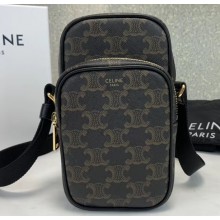 Celine Triomphe Canvas Mini Pocket Messenger Bag 2020