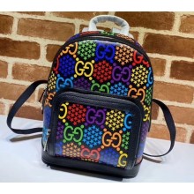 Gucci GG Psychedelic Small Backpack Bag 601296 Black 2020