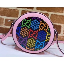 Gucci GG Psychedelic Round Shoulder Bag 603938 Pink 2020