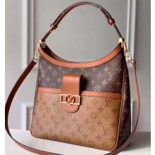 Louis Vuitton Monogram Reverse Canvas Dauphine Large Hobo Bag M44394 2020