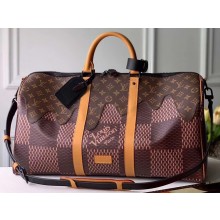 Louis Vuitton Monogram Patch Keepall Bandouliere 50 Bag M49982 2020