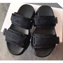 Dior D-Wander Camouflage Nylon Slides Black 01 2020