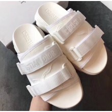 Dior D-Wander Camouflage Nylon Slides White 02 2020