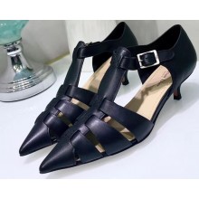 Dior Sauvage Heel 3.5cm Calfskin Pumps Black 2020