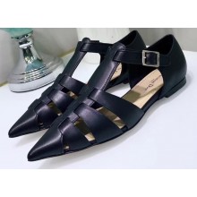 Dior Sauvage Heel 1cm Calfskin Ballerinas Flats Black 2020