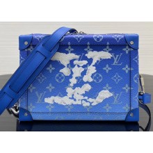 Louis Vuitton Sky Blue and Cloud White Soft Trunk Bag 2020