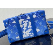 Louis Vuitton Sky Blue and Cloud White Soft Trunk Box Bag 2020