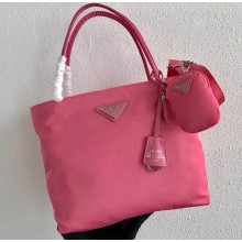 Prada Tesuto Shopping Tote Bag 1BG320 Pink 2020