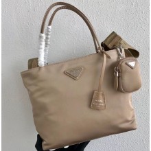 Prada Tesuto Shopping Tote Bag 1BG320 Beige 2020