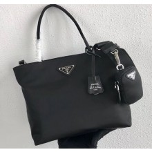 Prada Tesuto Shopping Tote Bag 1BG320 Black 2020