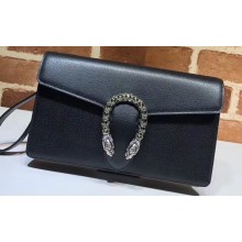 Gucci Dionysus Leather Clutch Bag 621197 Black 2020