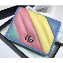 Gucci Leather GG Marmont Double G Mini Chain Bag Wallet 625693 Multicolored Pastel 2020