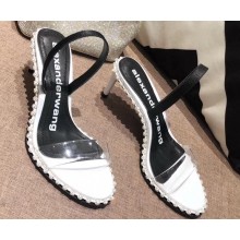 Alexander Wang Nova Crystal PVC Heel Sandals White 2020
