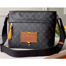 Louis Vuitton Monogram Eclipse Canvas Besace Zippée MM Bag M45214 Yellow 2020