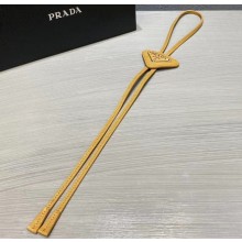 Prada Saffiano Leather Bolo Tie 2IC027 Brown 2020