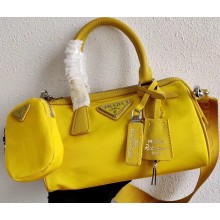 Prada Re-Edition 2005 Nylon Mini Boston Bag 1BB846 Yellow 2020