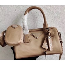 Prada Re-Edition 2005 Nylon Mini Boston Bag 1BB846 Nude 2020