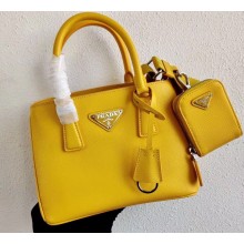 Prada Saffiano Leather Mini Bag 1BA296 Yellow 2020