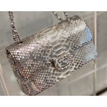 Chanel Python Classic Flap Medium Bag A1112 34