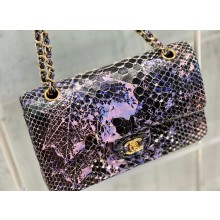 Chanel Python Classic Flap Medium Bag A1112 26