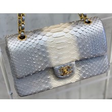 Chanel Python Classic Flap Medium Bag A1112 18