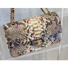 Chanel Python Classic Flap Medium Bag A1112 15