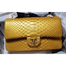 Chanel Python Classic Flap Medium Bag A1112 04