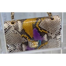 Chanel Python Classic Flap Medium Bag A1112 02